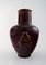 Glasierte Vase aus ochsenblutroter Keramik von Jais Nielsen für Royal Copenhagen 1