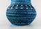 Vase Vintage en Céramique Turquoise de Accolay, France 3
