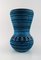 Vase Vintage en Céramique Turquoise de Accolay, France 1