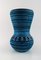 Vintage French Turquoise Ceramic Vase from Accolay, 1950s 1