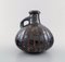 Vintage Raku and Metallic Glazed Pottery Vase by Gutte Eriksen 1
