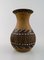 Große dänische Vintage Vase aus glasiertem Steingut von Kähler 1