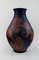 Große dänische Mid-Century Vase aus glasiertem Steingut von Kähler 1
