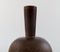 Vase aus Fayence mit brauner Glasur von Aluminia, 1940er 3