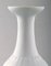 White Glaze Ceramic Vase by Wilhelm Kåge for Gustavsberg, 1950s 3