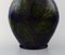 Glasierte dänische Vintage Vase aus Steingut von Kähler, 1940er 5