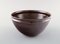 Vintage Brown and Violet Glazed Stoneware Bowl by Helle Alpass, Image 6