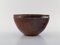 Vintage Brown and Violet Glazed Stoneware Bowl by Helle Alpass 2