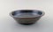 Vintage Blue-Gray Glazed Stoneware Bowl by Helle Alpass, Image 1