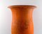 Dänische Vintage Art Deco Vase aus Orange glasiertem Steingut von Svend Hammershøi für Kähler, 1930er 6