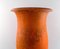 Vintage Art Deco Danish Orange Glazed Stoneware Vase by Svend Hammershøi for Kähler, 1930s, Image 6