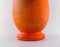 Dänische Vintage Art Deco Vase aus Orange glasiertem Steingut von Svend Hammershøi für Kähler, 1930er 5