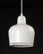 Lampada a sospensione A 330 vintage in acciaio bianco di Alvar Aalto per Artek, Immagine 1