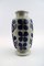 Ceramic Vase with Dark Blue Decoration & Gray Base by Göran Andersson for Upsala Ekeby, 1950s 1