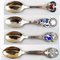 Christmas Spoons from Grann and Laglye, 1940s, Set of 5, Image 1
