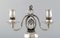 Danish Silver Two-Light Candelabras from Georg Jensen, Set of 2 6