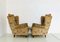 Mid-Century Italian Fabric and Wood Armchairs, 1960s, Set of 2, Image 8