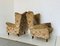 Italienische Mid-Century Sessel aus Stoff & Holz, 1960er, 2er Set 3