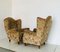 Poltrone Mid-Century in stoffa e legno, Italia, anni '60, set di 2, Immagine 11