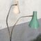Lámpara de pie italiana Mid-Century de aluminio y latón, años 50, Imagen 6
