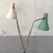 Lámpara de pie italiana Mid-Century de aluminio y latón, años 50, Imagen 5