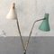 Mid-Century Italian Aluminum and Brass Floor Lamp, 1950s 5