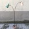 Lámpara de pie italiana Mid-Century de aluminio y latón, años 50, Imagen 2