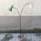 Mid-Century Italian Aluminum and Brass Floor Lamp, 1950s 2