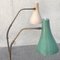 Mid-Century Italian Aluminum and Brass Floor Lamp, 1950s 4