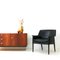 Danish Leather & Rosewood Lounge Chair by A.B. Madsen & E. Larsen, 1960s, Image 2