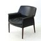 Danish Leather & Rosewood Lounge Chair by A.B. Madsen & E. Larsen, 1960s, Image 1