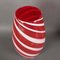 Große italienische moderne Vase aus rotem Muranoglas, 1950er 4