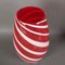 Large Italian Modern Red Murano Glass Vase, 1950s 4