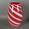 Large Italian Modern Red Murano Glass Vase, 1950s, Image 5
