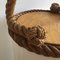 Wood & Rope Tray by Audoux Minet, 1950s 2
