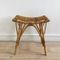 Mid-Century French Rattan and Bamboo Stool, 1950s 1