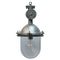 Vintage Industrial Cast Aluminum Pendant Lamp, 1950s, Image 1