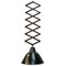 Vintage Industrial Black Enamel Scissor Pendant Lamp, 1950s, Image 1