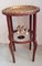 Antique Art Nouveau Side Table with Removable Brass Tray, Image 6