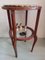 Antique Art Nouveau Side Table with Removable Brass Tray, Image 3