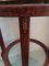 Antique Art Nouveau Side Table with Removable Brass Tray, Image 4