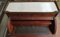 Small Antique English Brass, Mahogany, and Marble Secretaire 3