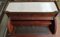 Small Antique English Brass, Mahogany, and Marble Secretaire, Image 3