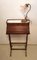 Small Antique English Brass, Mahogany, and Marble Secretaire 1