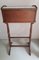 Small Antique English Brass, Mahogany, and Marble Secretaire, Image 6
