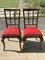 Art Deco Velvet Dining Chairs, 1930s, Set of 2, Image 1