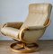 Norwegian Leather and Pine Swivel Chair by Ingmar Relling for Westnofa, 1970s, Image 1