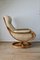 Norwegian Leather and Pine Swivel Chair by Ingmar Relling for Westnofa, 1970s, Image 12