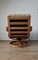 Norwegian Leather and Pine Swivel Chair by Ingmar Relling for Westnofa, 1970s, Image 11
