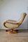Norwegian Leather and Pine Swivel Chair by Ingmar Relling for Westnofa, 1970s, Image 15